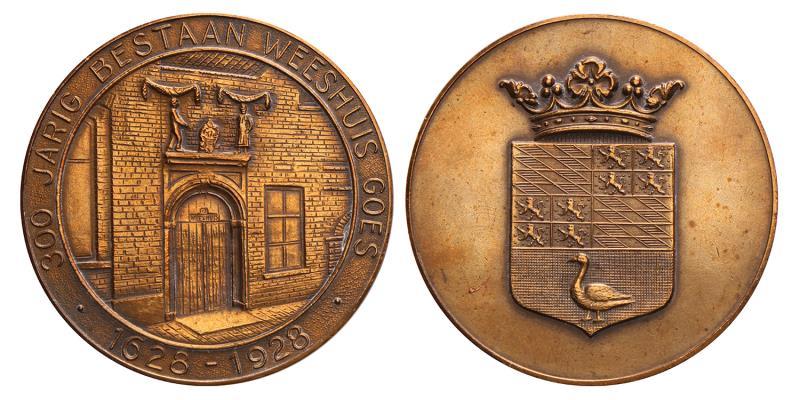 Nederland. 1928. Goes. 300 jaar bestaan weeshuis.