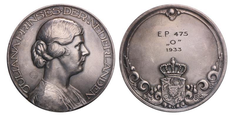 Nederland. 1933. Zilveren prijspenning.