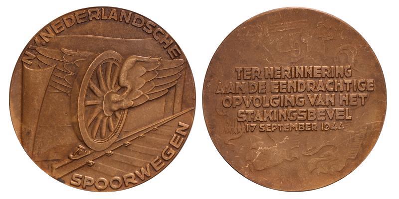 Nederland. 1944. Spoorwegstaking.