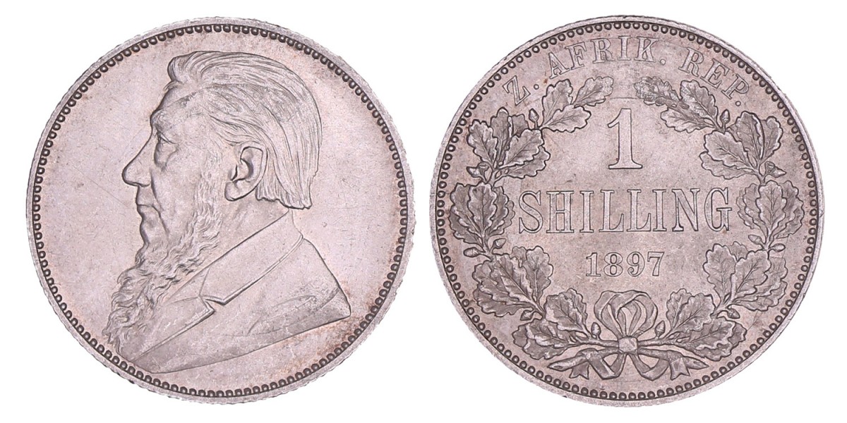 South Africa (ZAR). 1 Shilling. 1897.