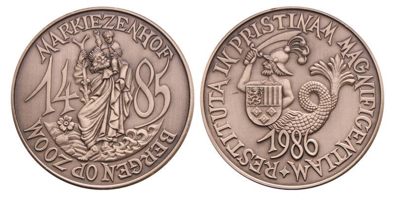 Nederland. 1986. Bergen op Zoom. 500 jaar Markiezenhof Bergen op Zoom.