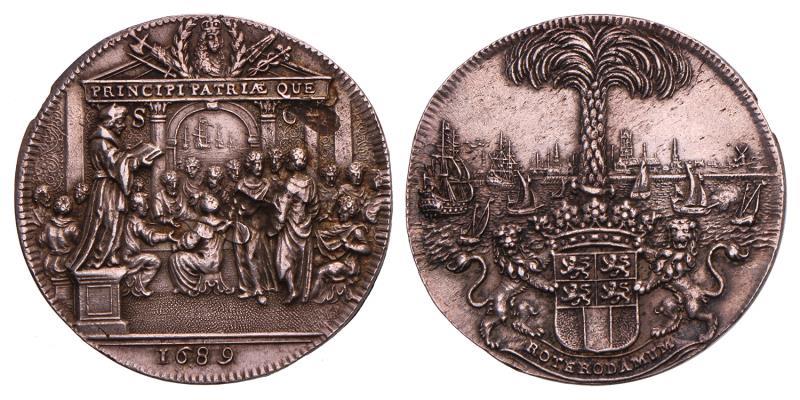 Nederland. 1689. Rotterdam. Vroedschapspenning.