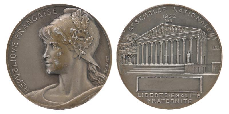 France. 1962. Honor medal Assemblee Nationale.