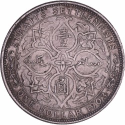 Straits Settlement. Edward VII. Dollar. 1903.