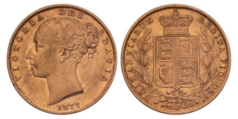 Australia. Victoria. 1 Sovereign. 1877 S.