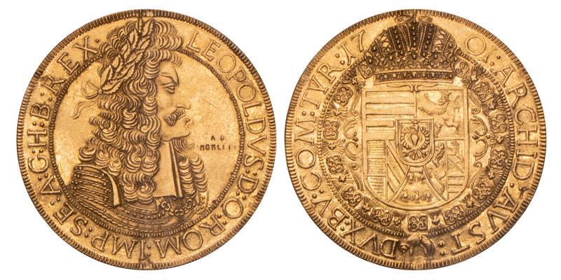 Austria. Leopold I. 4 Ducats. 1701.