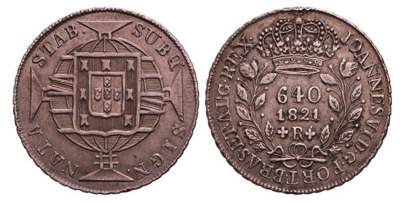 Brazil, Portugese Colony. Joao VI. 640 Reis. 1821 R.