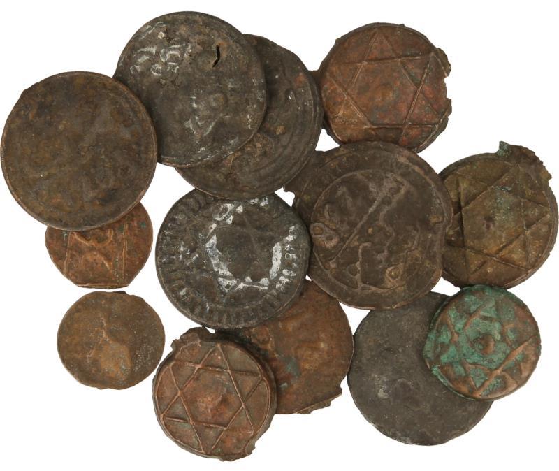 Morocco. Lot (14) Bronze Coins casted.