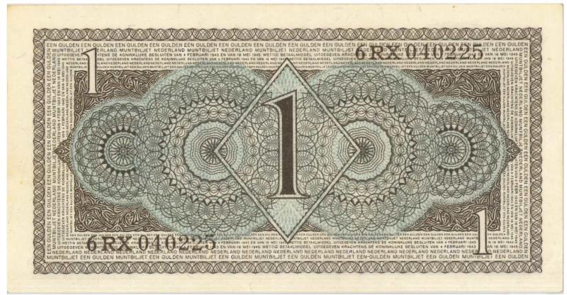 Nederland. 1 gulden. Muntbiljet. Type 1949. - Prachtig +.