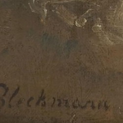Elizabeth Francoise 'Tjieke' Bleckmann - Roelofs, Stilleven van stoofperen en een koperen pot.