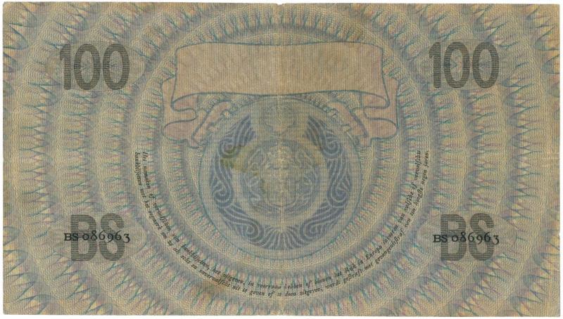 Nederland. 100 gulden. Bankbiljet. Type 1921. Grietje Seel - Fraai.