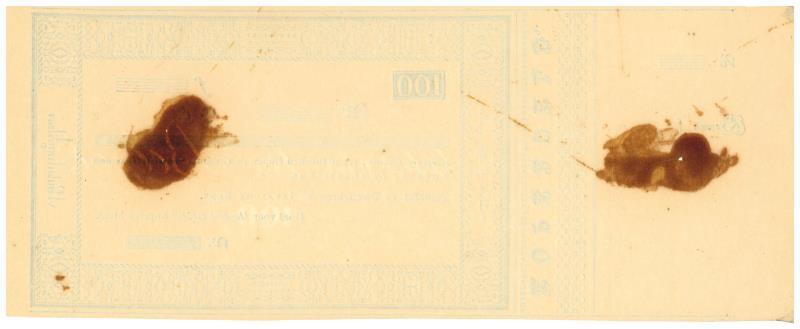 Netherlands-Indies. 100 gulden. Kopergeld. Type 1842. - Very Fine.