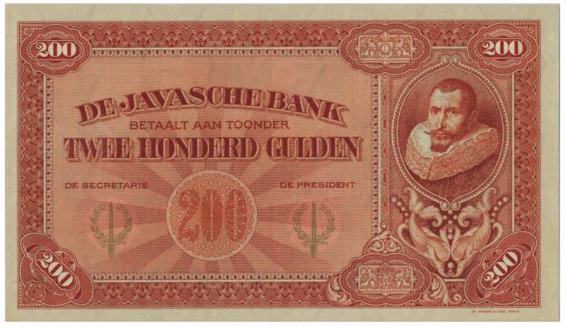 Netherlands-Indies. 200 gulden. Proofseries. Type 1925. Jan Pieterszoon Coen - Proof.