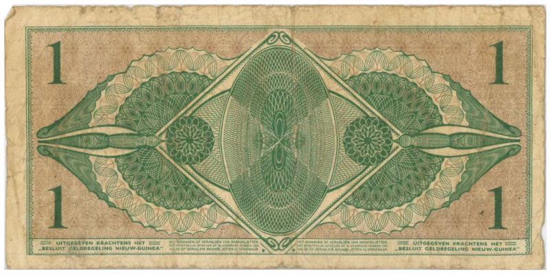 Nieuw-Guinea. 1 gulden. Banknote. Type 1950. - Fine.
