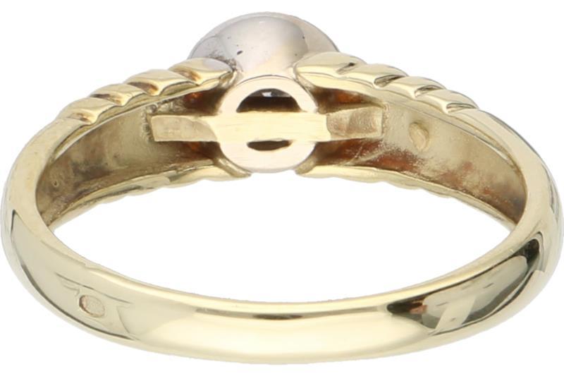 Desiree solitair ring geelgoud, ca. 0.03 ct. diamant - 14 kt.