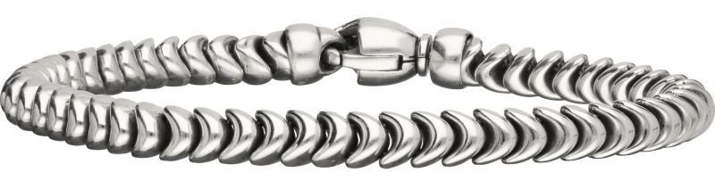 Schakel armband witgoud - 14 kt.