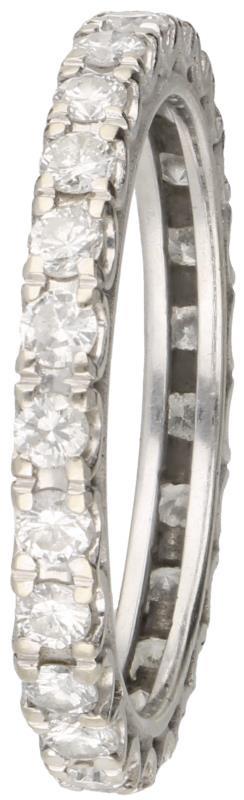 Alliance ring witgoud, ca. 0.75 ct. diamant - 18 kt.