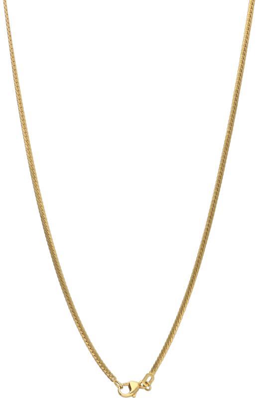 Collier geelgoud, ca. 0.04 ct. diamant - 18 kt.
