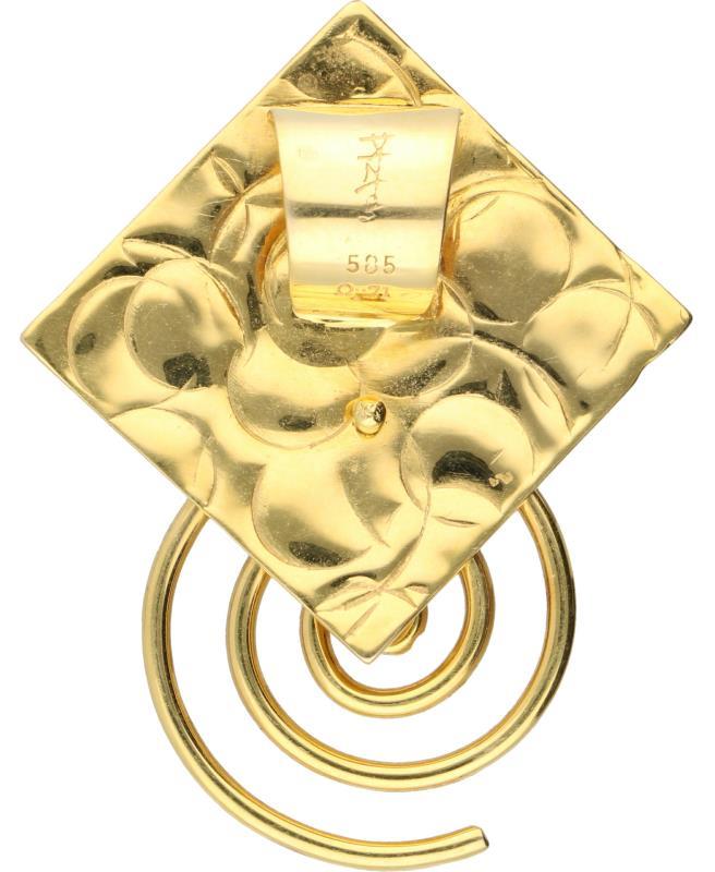Design hanger geelgoud - 14 kt.