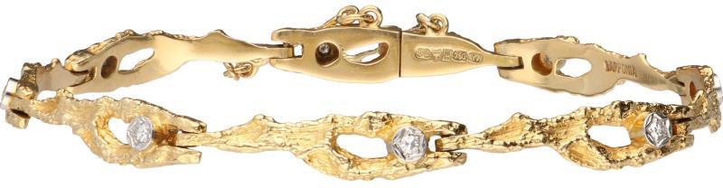 Lapponia Diamond Pond armband geelgoud, ca. 0.16 ct. diamant - 18 kt.