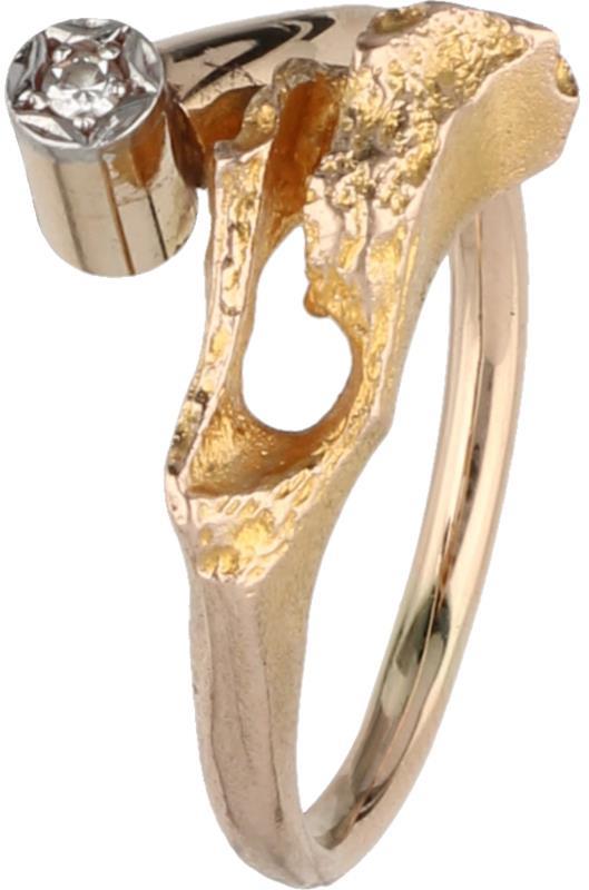Lapponia Diamond Pond ring geelgoud, ca. 0.01 ct. diamant - 14 kt.