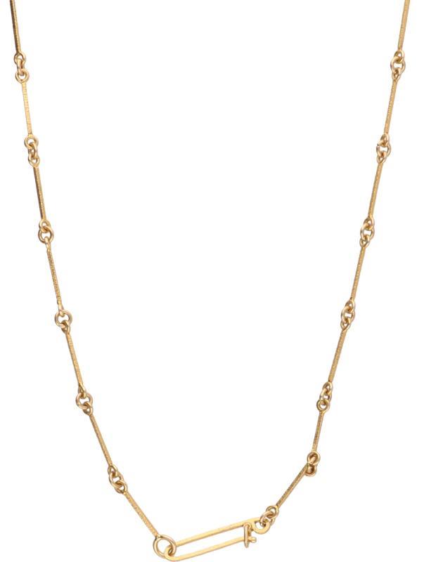 Lapponia collier geelgoud, zoisiet - 14 kt.