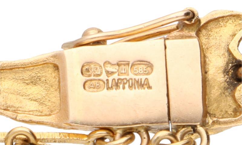 Lapponia Orchid Psychedelic armband geelgoud - 14 kt.