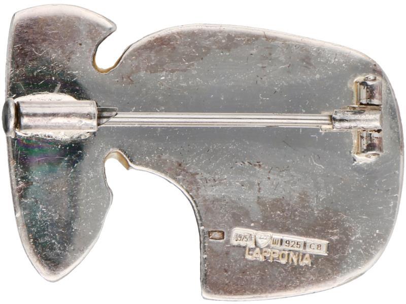 Lapponia Space Age broche zilver - 925/1000.