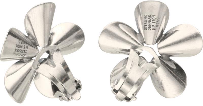 Niels Erikssen From Denmark design oorbellen zilver - 925/1000.