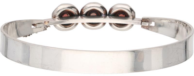Kultaseppa Salovaara Finse vintage slavenarmband zilver, rozenkwarts - 925/1000.