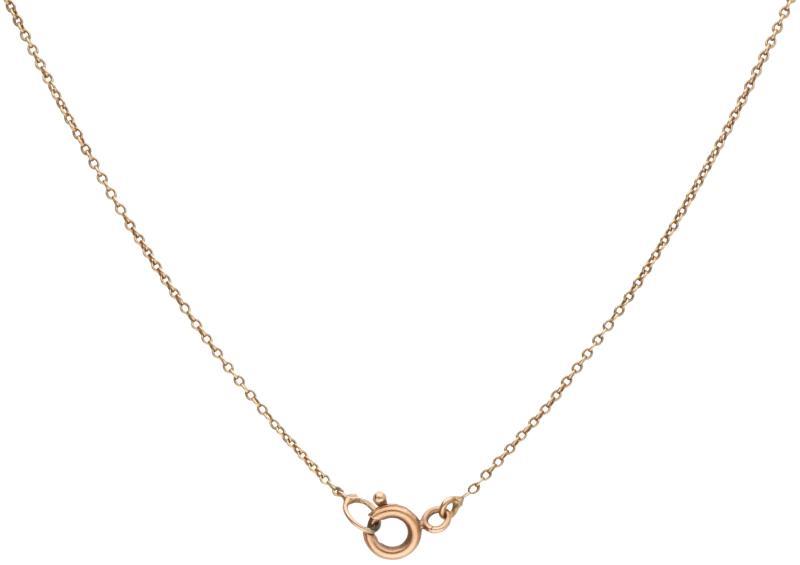 Collier roségoud, amethist - 14 kt.