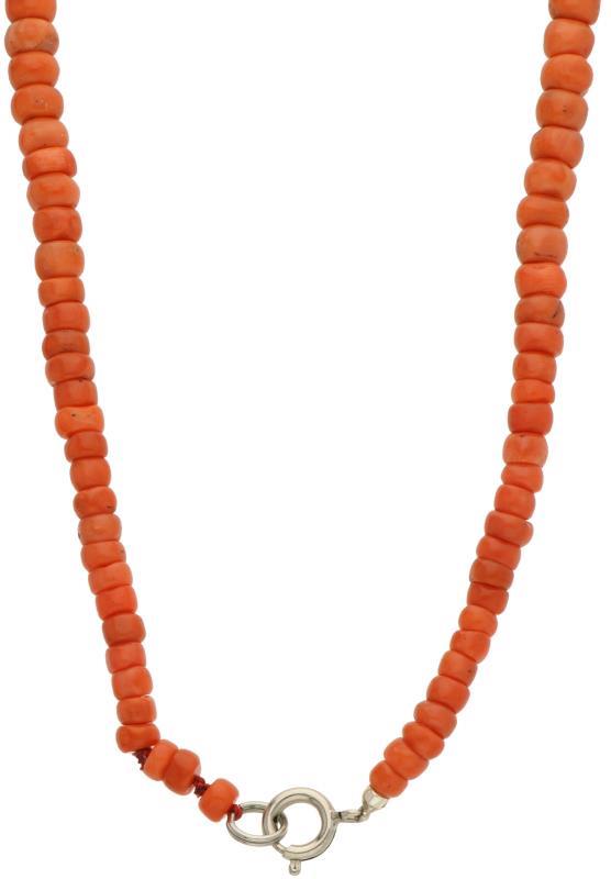 Collier, bloedkoraal.