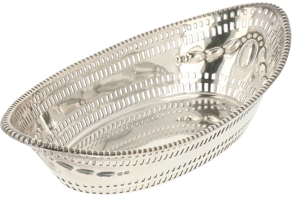 Pastillemandje zilver.