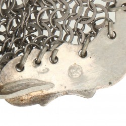 Beugel beursje zilver.