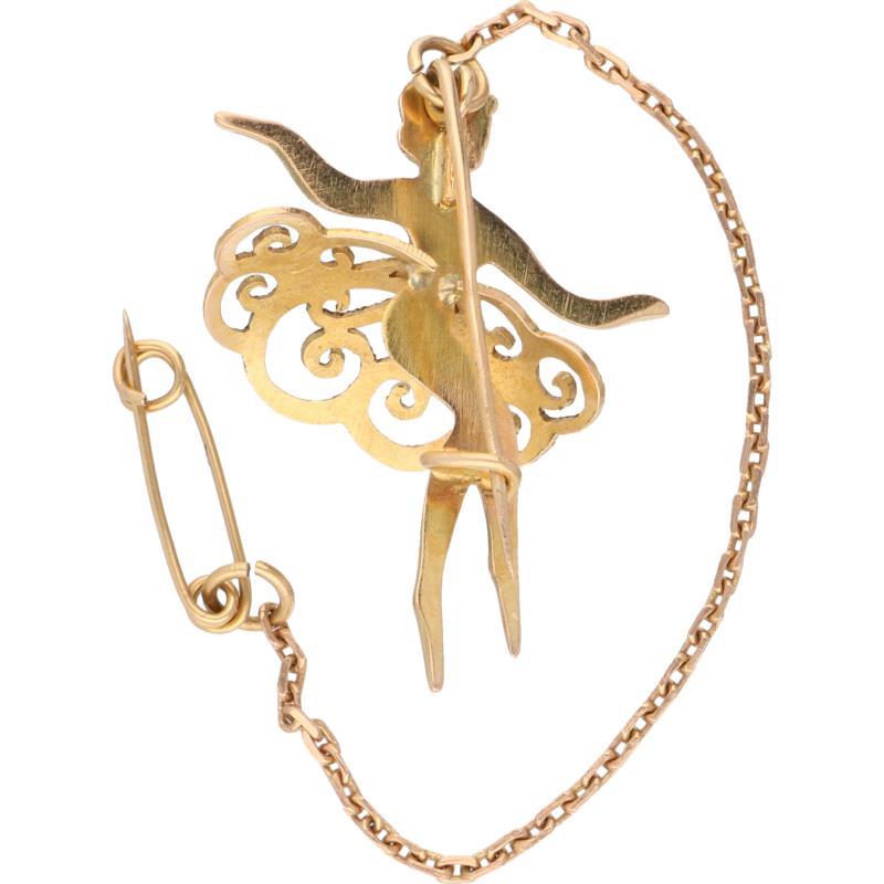 Broche ballerina geelgoud - 18 kt.