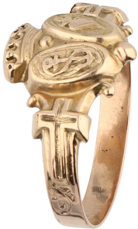 Ring met wapen roségoud - 14 kt.