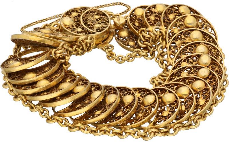 Filigrain armband verguld zilver - 835/1000.