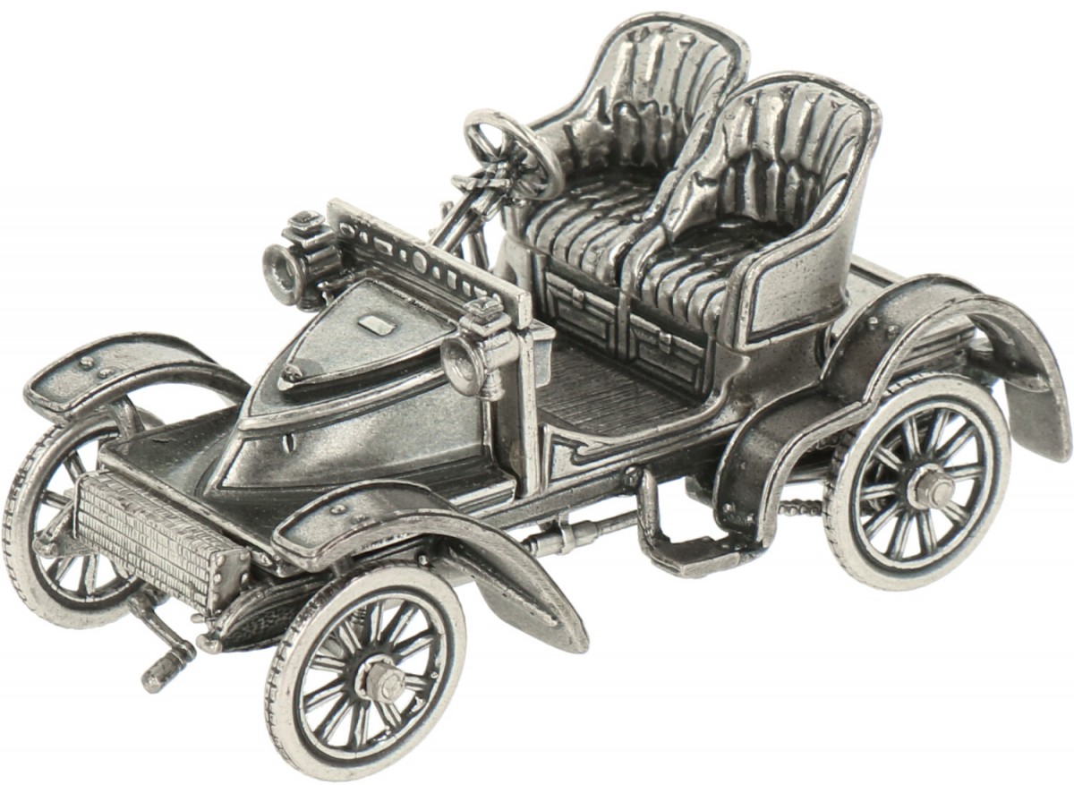Miniatuur oldtimer zilver.