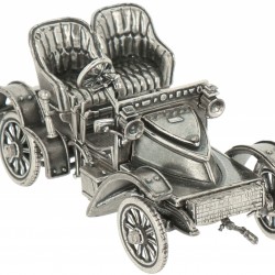 Miniatuur oldtimer zilver.