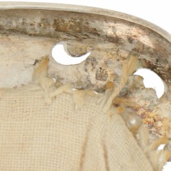 Beugel beursje zilver.