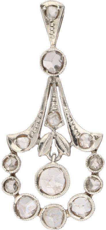 Hanger bicolor goud, diamant - 14 kt.
