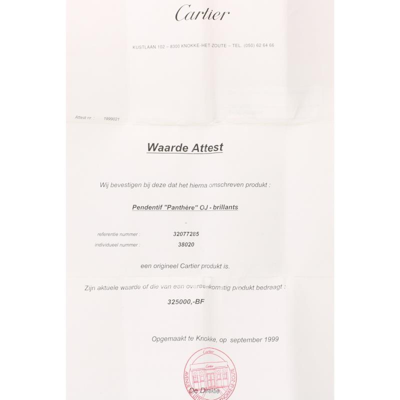 Cartier Panthère collier bicolor goud, ca. 0.16 ct. diamant - 18 kt.
