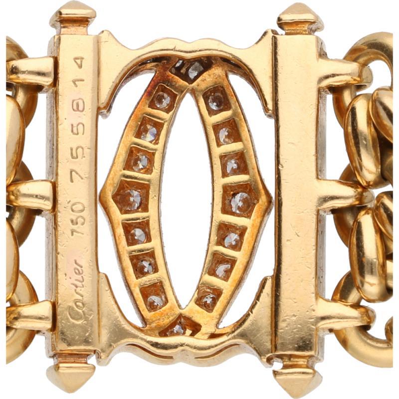 Cartier Penelope armband geelgoud, ca. 0.26 ct. diamant - 18 kt.