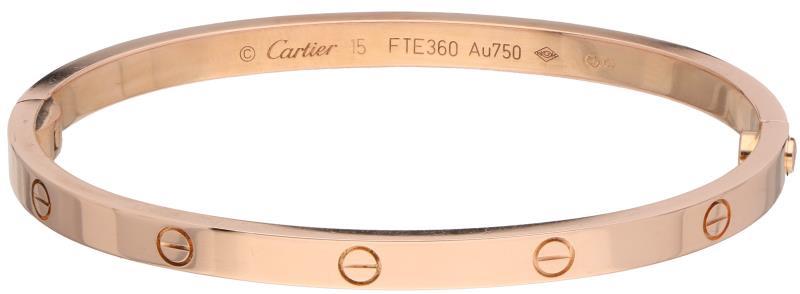 Cartier Love slavenarmband roségoud - 18 kt.