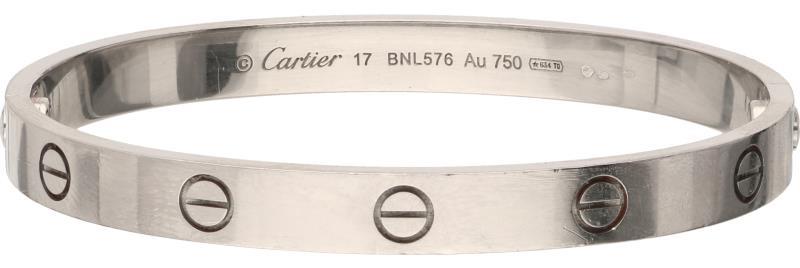 Cartier Love slavenarmband witgoud - 18 kt.