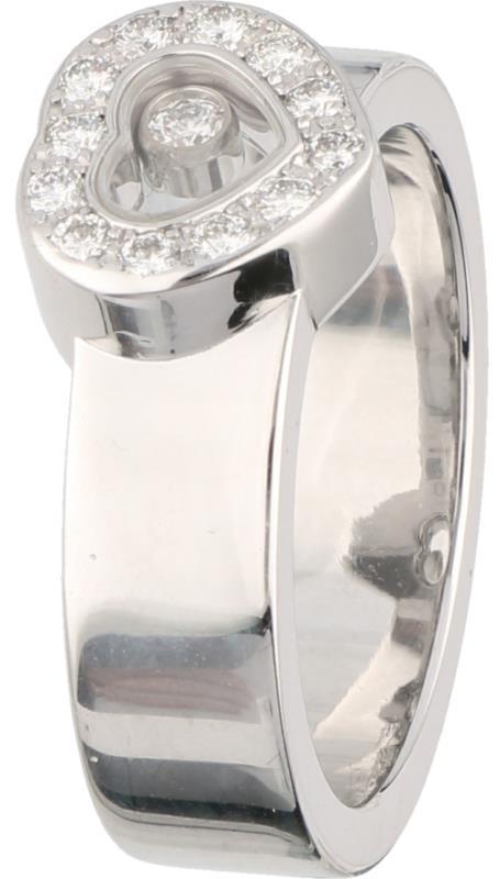 Chopard Happy Diamonds ring witgoud, ca. 0.15 ct. diamant - 18 kt.