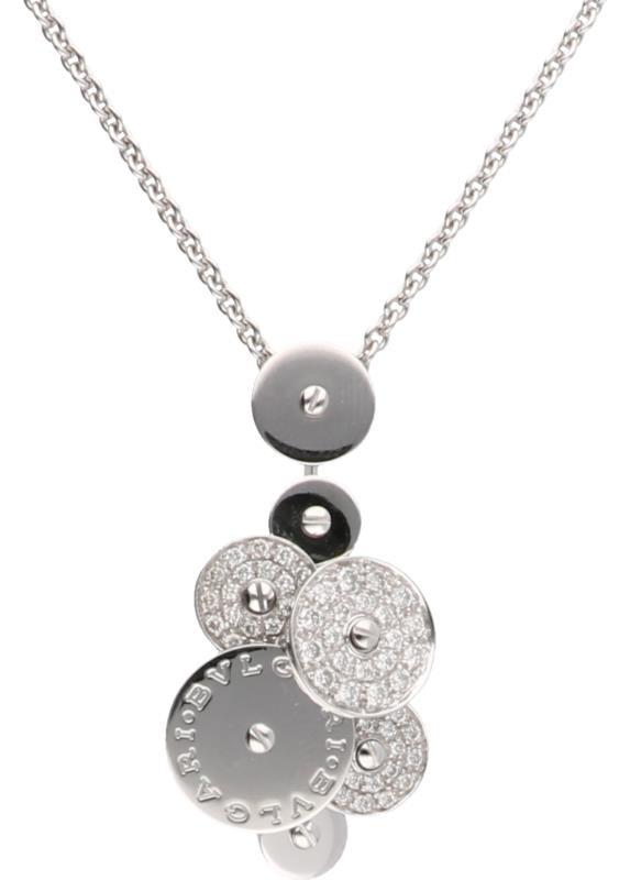 Bvlgari Cicladi collier witgoud, ca. 0.52 ct. diamant - 18 kt.