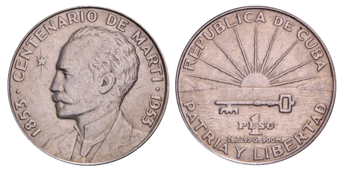 Cuba. Peso. 1953. AUnc.