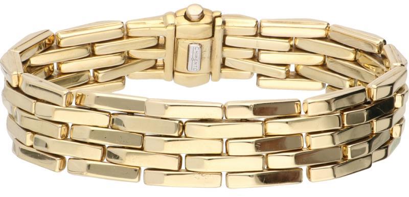 Chimento armband bicolor goud, ca. 0.02 ct. diamant - 18 kt.