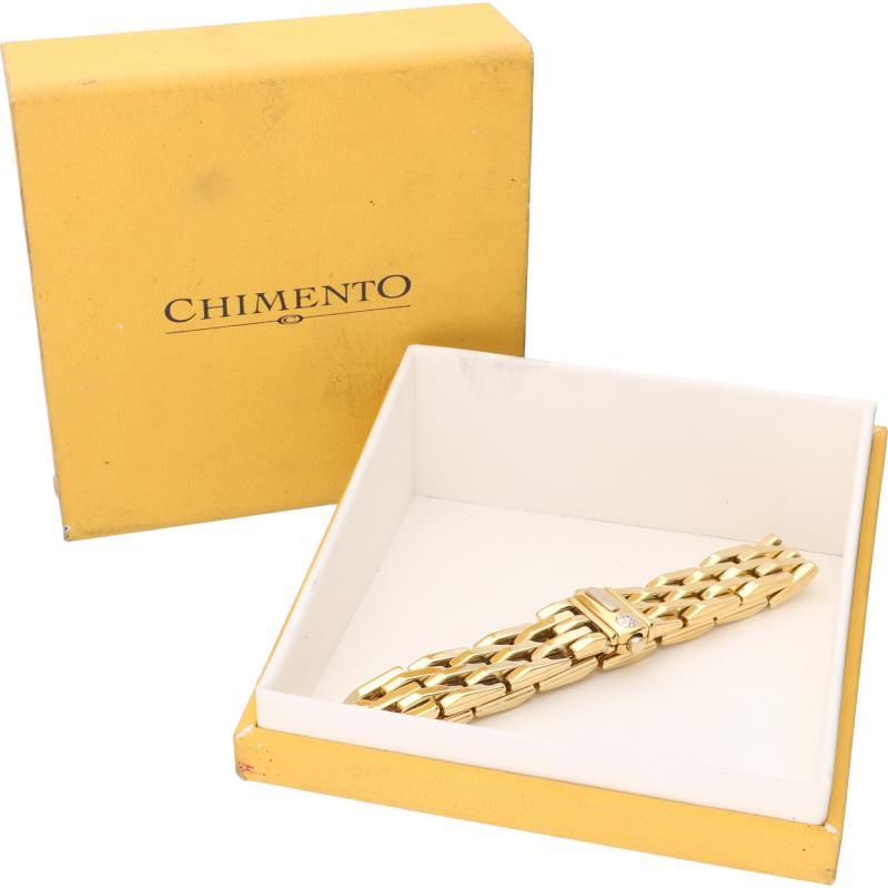 Chimento armband bicolor goud, ca. 0.02 ct. diamant - 18 kt.